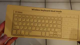 Unboxing Jomaa Wireless Keyboard with Touchpad
