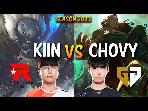 KT Kiin vs GEN Chovy - Kiin GRAGAS vs Chovy ILLAOI Top - KR Ranked