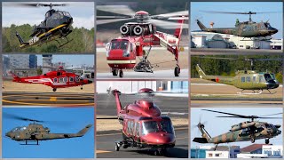 50+Minutes of helicopter action : AH-1 Cobra,AW-189, BELL 47G, UH-60, UH-1 Huey, and more