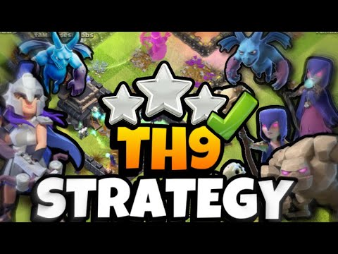 Best TH9 Attack Strategy - 3 Stars Every Time!