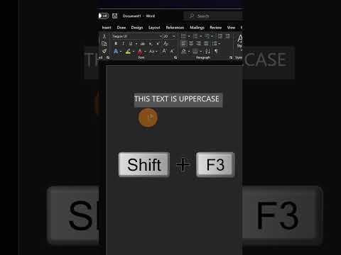 How to change a different case option in Word #shorts How to change a different case option in Word #shorts