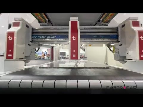 Breton Evonix, the multiple cutting machine for marble, granite, quartz, ceramic, Lapitec slabs