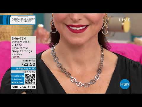 HSN | Designer Gallery with Colleen Lopez Jewelry Gifts - Stately Steel 10.25.2023 - 01 PM
