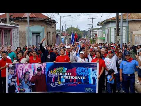 Carazo: multitudinaria caminata para celebrar otro 19 de julio más