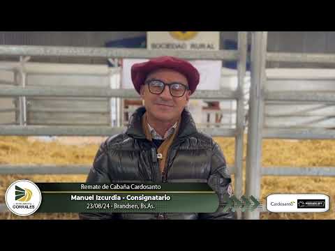 23-08-24 - Manuel Izcurdia - Consignatario - Remate de Cabaña Cardosanto   Brandsen, Bs.As.