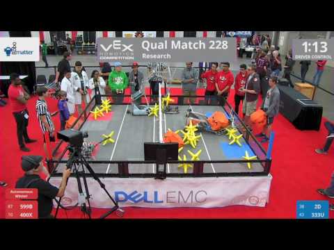 2017 VRC Res Q228 - 599B 400X vs 2D 333U - 53 to 9