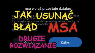 Jak usunąć błąd google przestaje działać / Drugi sposób / How to fix the problem msa solution