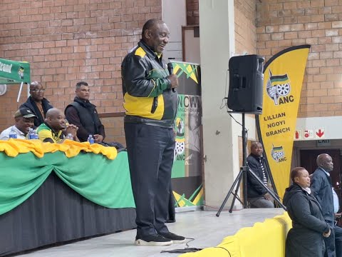 2024 Elections Ramaphosa campaigns in Gugulethu
