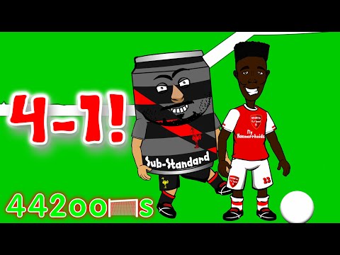 ⚽️Arsenal FC 4-1 v Liverpool FC!⚽️ Cartoon Highlights/Goals (Bellerin Sanchez Ozil Can red card)