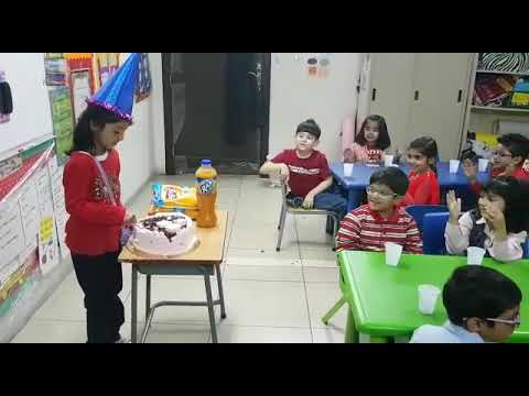 Huda birthday in class