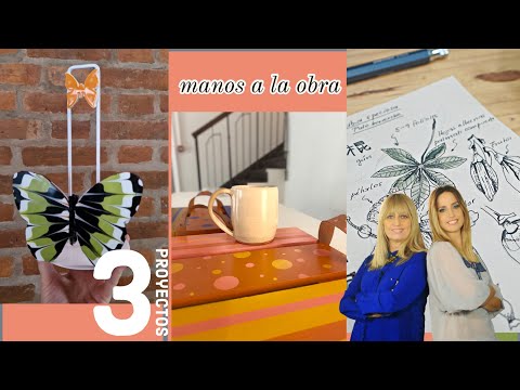 Manos a la Obra 2024 Programa 11 Pintura sobre Madera - Dibujo Botanico - Mariposas en mosaico