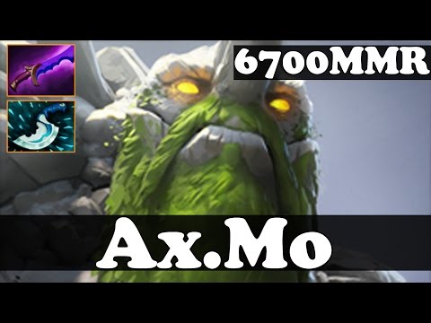 Dota 2 - Ax.Mo 6700 MMR Plays Tiny - 2 Games - Ranked Match Gameplay