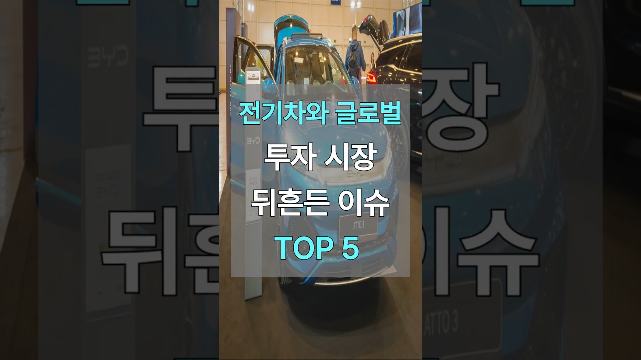 전기차와 글로벌 투자 시장을 뒤흔든 5가지 이슈