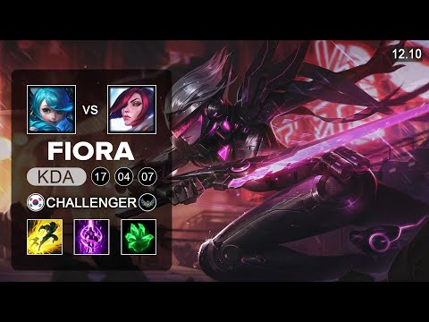 Fiora vs Gwen Top - KR Challenger - Patch 12.10 Season 12