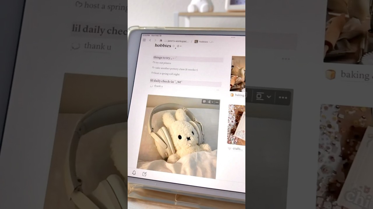 2025 notion setup (+ free template) 🤍🤍 #notion #notiontemplate #aesthetic