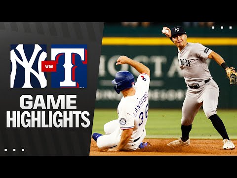 Yankees vs. Rangers Game Highlights (8/6/25)  | MLB Highlights