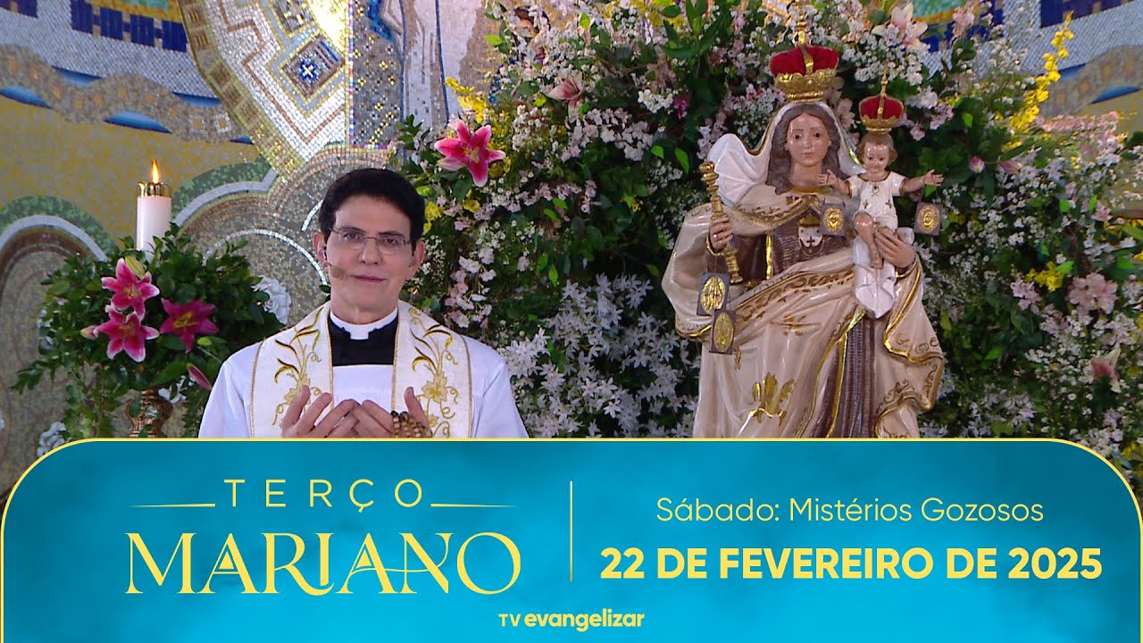 Sábado: Mistérios Gozosos | Terço Mariano com @PadreManzottiOficial | 22/02/25