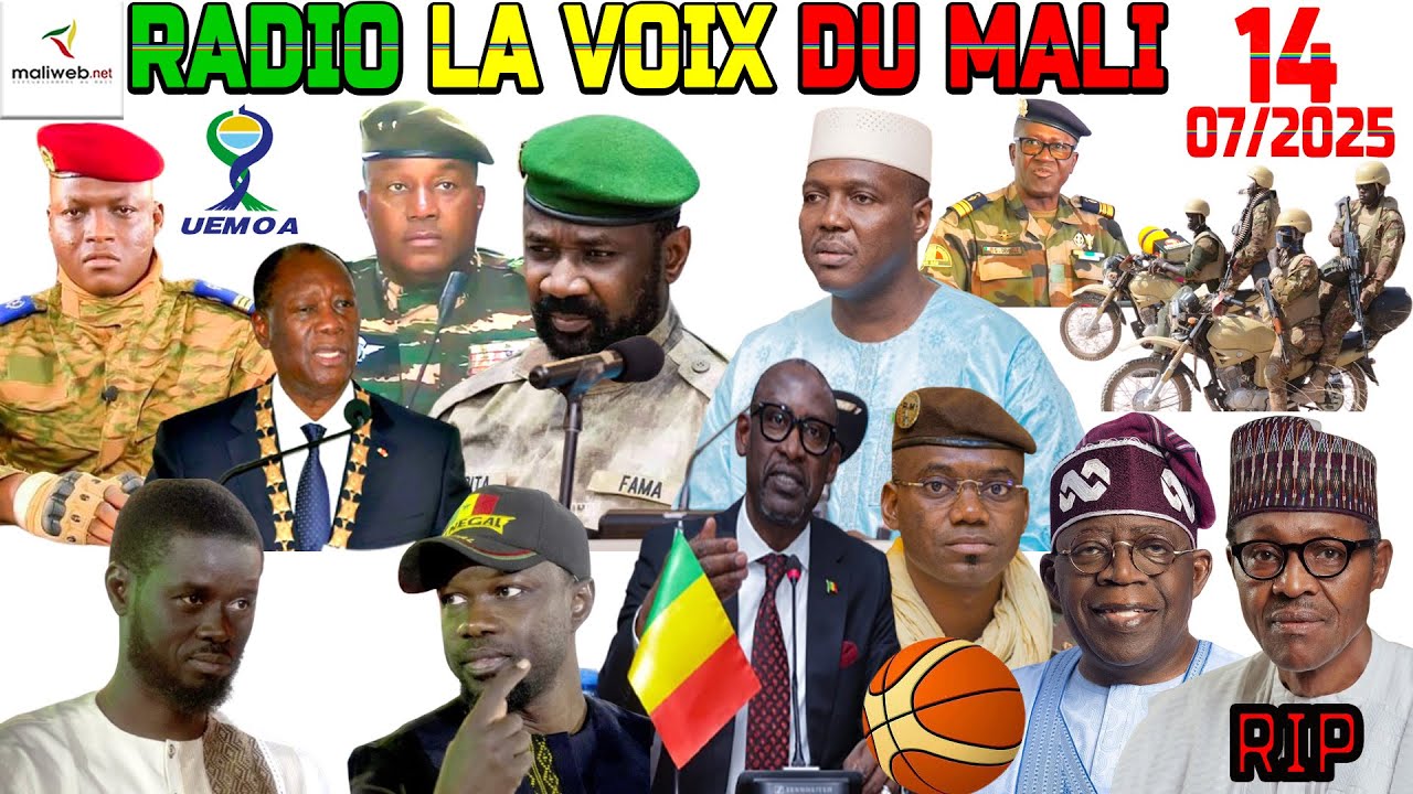 La Revue de Presse de la RADIO LA VOIX DU MALI du 14 Juillet 2025