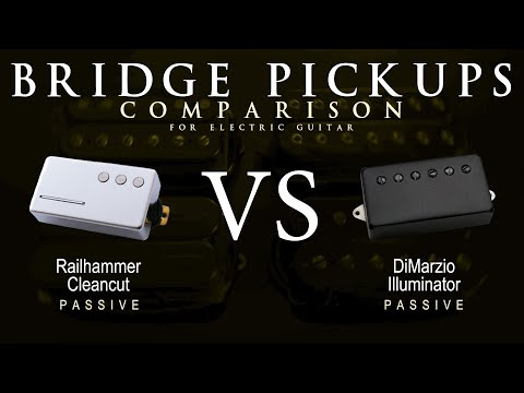 Railhammer CLEANCUT vs DiMarzio ILLUMINATOR - Bridge Guitar Pickup Comparison Tone Demo