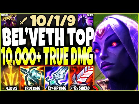 Our On-Hit BEL'VETH TOP Build BROKE THE GAME ~ 10.000+ TRUE DMG 🔥 LoL Top Lane Bel Veth s12 Gameplay
