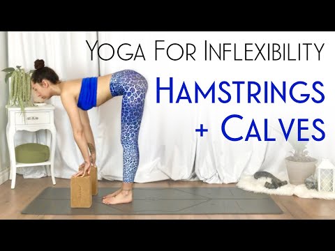 Beginners Yoga Stretches For Hamstrings & Calves - DAY 17 - Yoga For Inflexible People