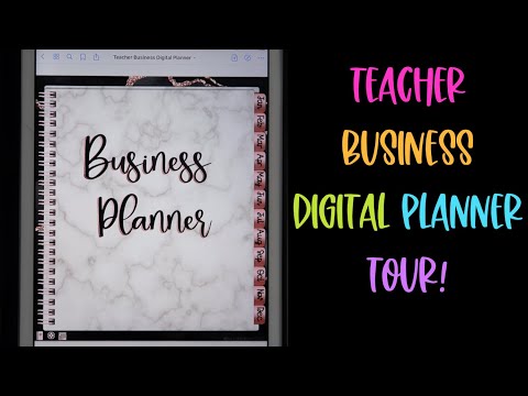 Teacher Business Digital Planner Tour
