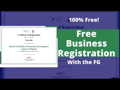 , title : 'Free Business Registration in Nigeria// How to register your Business with SMEDAN in Nigeria 2022'