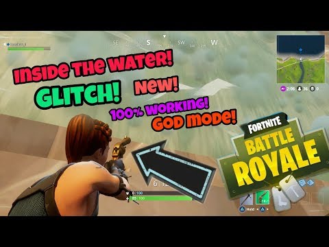 Fortnite Battle Royale Glitch (Inside the water) insane Glitch on PS4/Xbox one Video