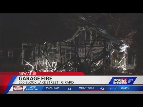 Multiple fire departments in West County respond to two alarm garage fire in Girard