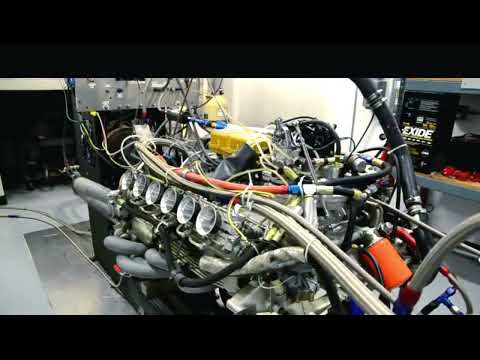 F1 V12 Engine Exhaust Sound on Dyno