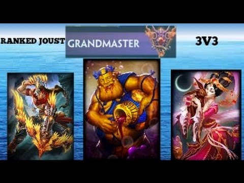 Smite: Grandmaster Ranked Joust 3v3 Bacchus Gameplay