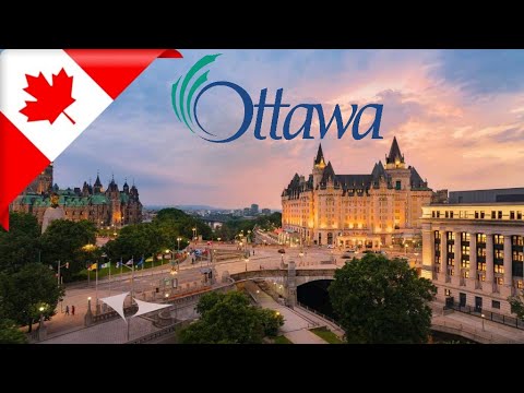 DRIVING in OTTAWA, Province of Ontario, CANADA 4K