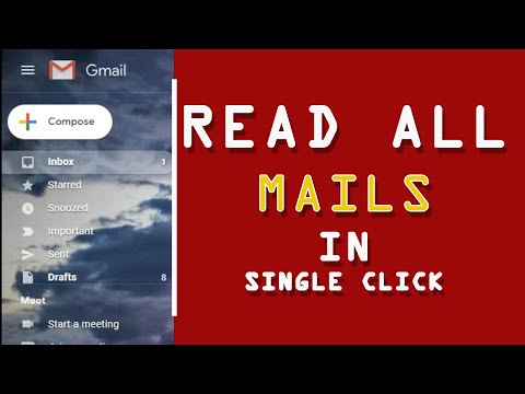 How To Read All Unread Mails of Gmail in Single Click...