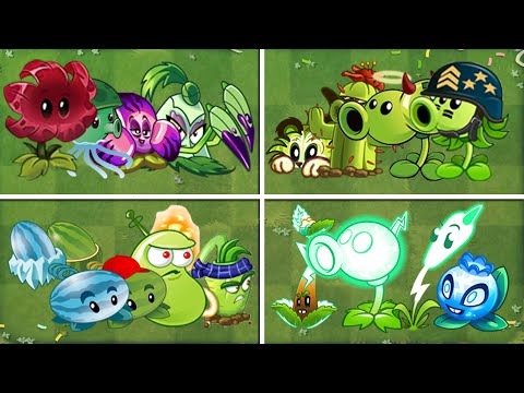 Random Team 04 Plant Level 1 Vs Team Zombie Level 10 - Who Will Win? - PvZ 2 Team Plant