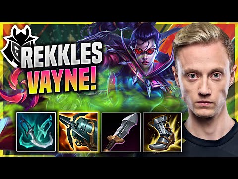 REKKLES PERFECT GAME WITH VAYNE! - G2 Rekkles Plays Vayne ADC vs Karhtus! | Season 11