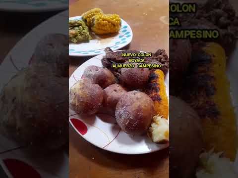 almuerzo campesino en Nuevo Colón Boyaca Colombia #boyacá #facebook #fyp #foryou #viralyoutubevideo