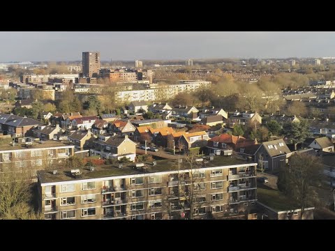 Rondom De Heul en Bloemenbuurt Ridderkerk - luchtopname 4K