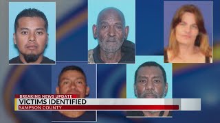 5 victims identified in Sampson County targeted shooting