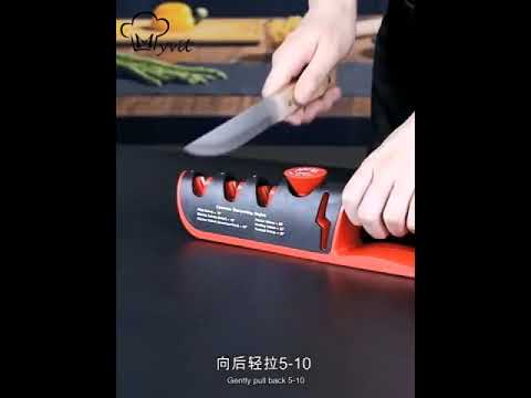 Knife Sharpener Professional 4 In 1 Kitchen Knives Grinder