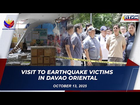 Visit to Earthquake Victims in Davao Oriental