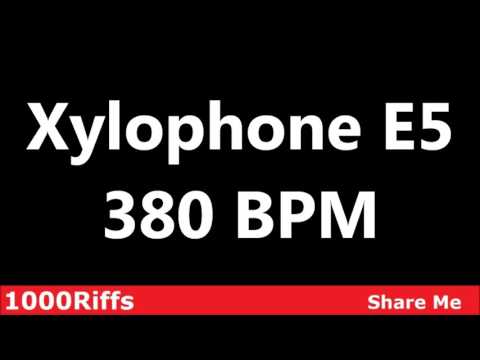 Xylophone E5 Metronome : 380 BPM ✓