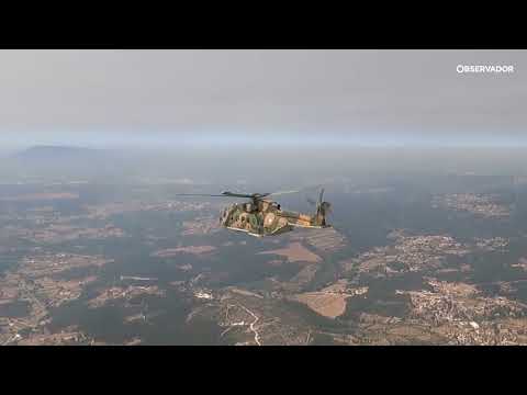 A viagem de helicóptero do Papa Francisco até Fátima
