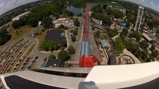 preview picture of video 'Dorney Park Steel Force POV Roller Coaster Front Seat On Ride GoPro HD Video Hyper Rollercoaster'