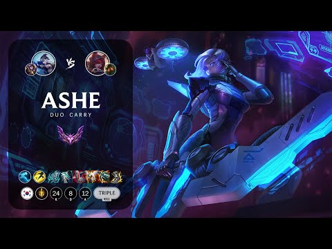 Ashe ADC vs Xayah - KR Master Patch 13.12