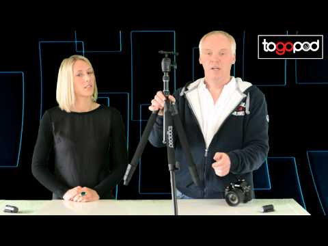 Foto Stativ togopod Allrounder Ella Tragkraft Kopf 5kg, Packmaß 42cm, Arbeitshöhe 165cm.