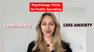 4 psychology tricks to be more confident during Public Speaking ￼🎤