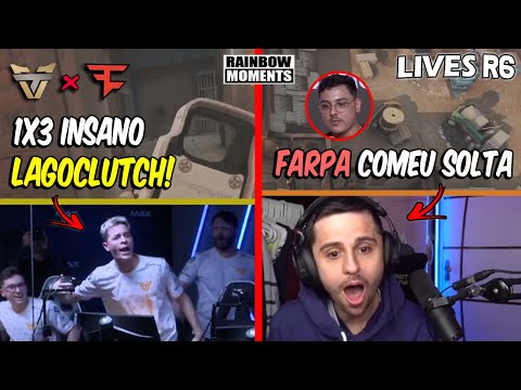LAGONIS GANHANDO CLUTCH ABSURDO, SHOW DE FARPAS DO RARE E MAIS - RAZAH MELHORES MOMENTOS LIVES R6