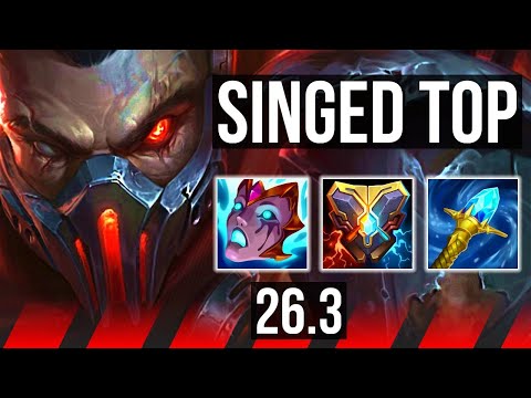 SINGED vs JAX (TOP) | Good KDA: 10/1/9, 38K damage | NA Challenger | 26.3