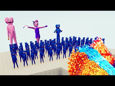 MOMMY LONG LEGS + 100x HUGGY WUGGY vs EVERY GOD - Totally Accurate Battle Simulator TABS