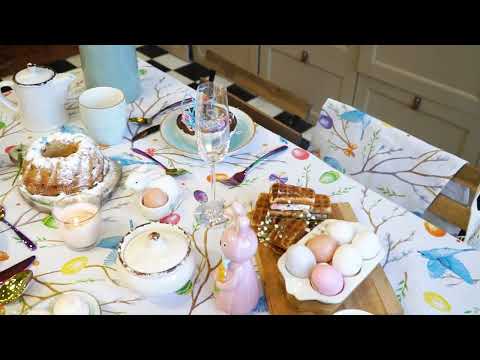 Миниатюра изображения товара Скатерть Доляна Happy Easter 110x144 / 4682780